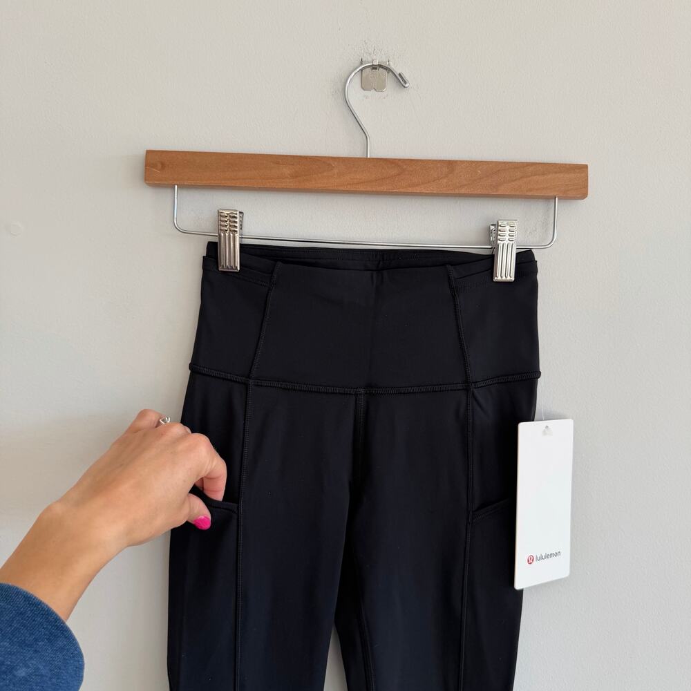 Lululemon Fast & Free High Rise 7/8 Tight Leggings Black 2 NWT - Picture 8 of 9